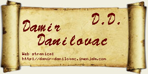 Damir Danilovac vizit kartica